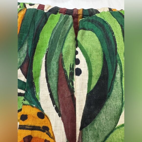 Farm Rio Green Coconut Tree Flow Linen Top - Picture 9 of 11